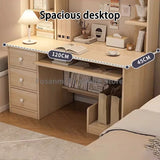 Modern Office All-in-One Desk with Storage Drawers and Shelf Home Gaming Writing Computer Table PC Gamer Desks Table for Bedroom
