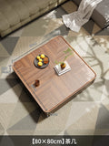 Modern Wood Coffee Table Storage Drawers Space Saving Simple Coffee Table Minimalist Center Mesa Auxiliar Living Room Furniture