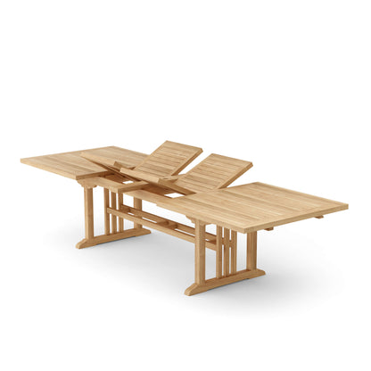 SAHARA 126″ RECTANGULAR DOUBLE EXTENSION TABLE