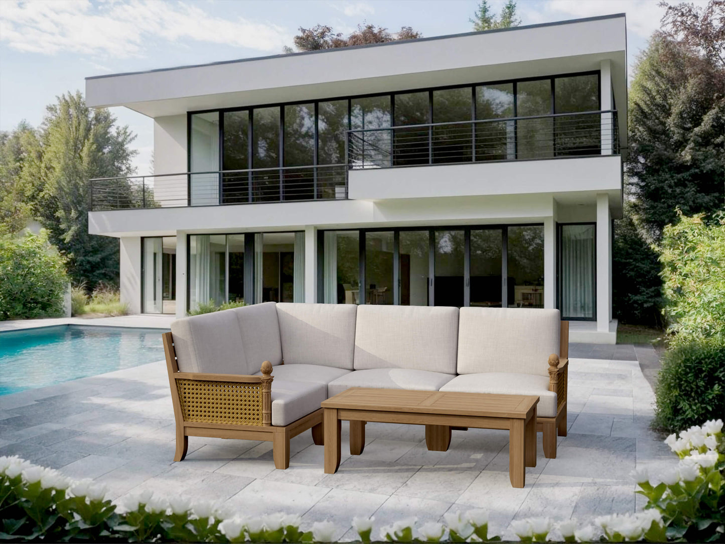 SET-71 LUXE MODULAR DEEP SEATING SET