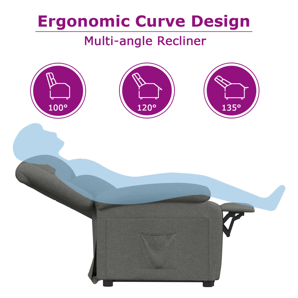 Massage Chair Cream Fabric (100% polyester), Plywood, Iron, Foam