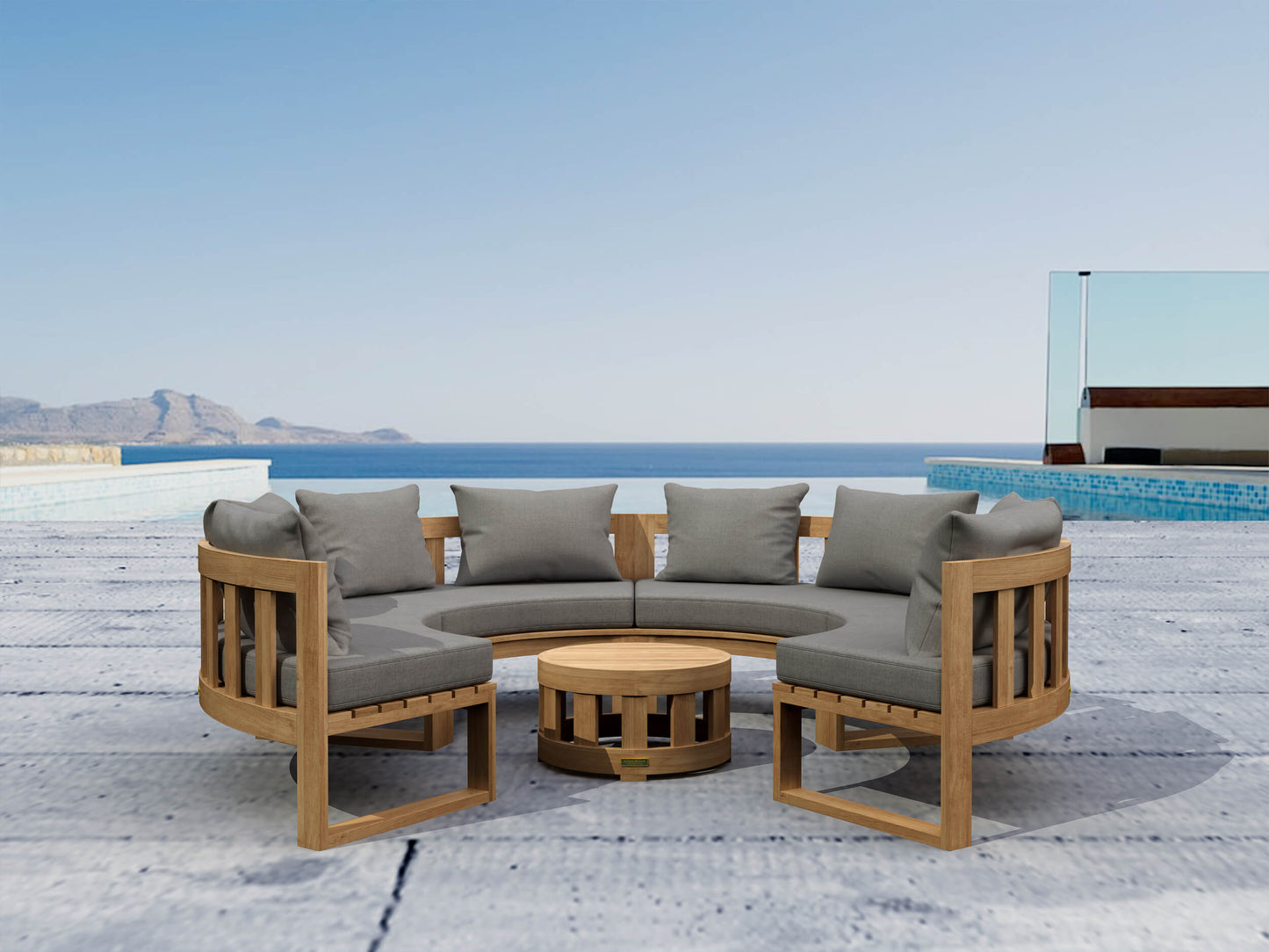 SET-810 CIRCULAR MODULAR DEEP SEATING