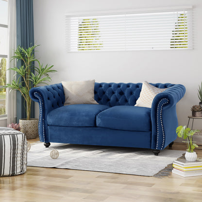 Chesterfield Style Loveseat Sofa