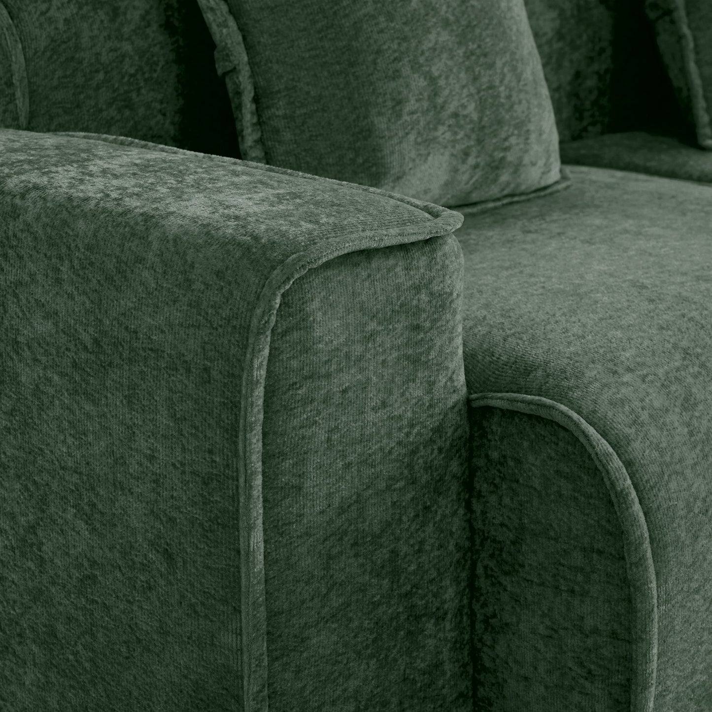 Streamlined Design Modular 2 Seat L Shape Sectional Sofa