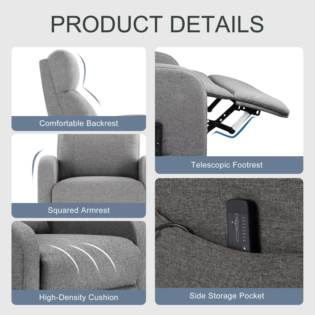Recliner Chair PU Leather Recliner Sofa No Massage