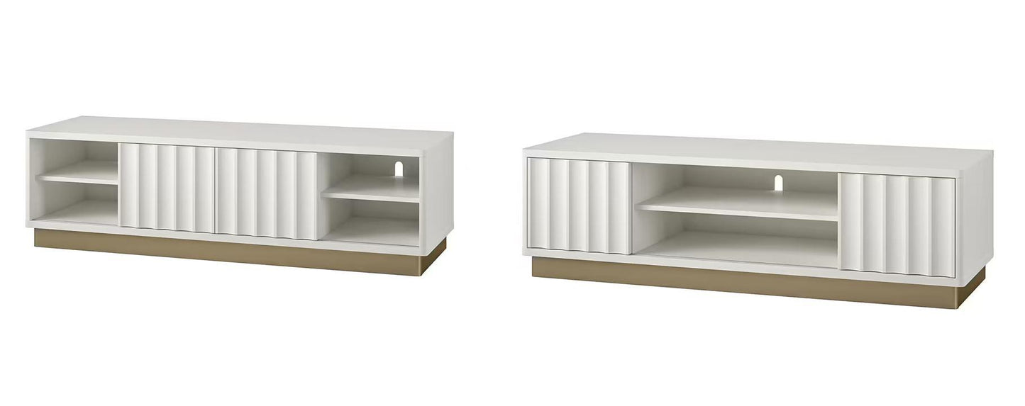 Rene Modern Scalloped TV Stand For TVs Up To 65inch