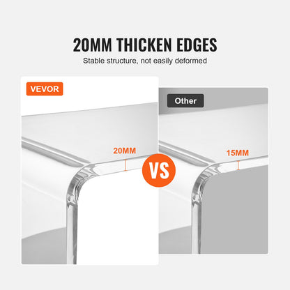 Acrylic Console Table, Clear Acrylic End Table, Transparent Acrylic Side Table 37.95x15x29.13 Inch, For Foyer, Living Room, Dining Room