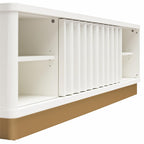 Rene Modern Scalloped TV Stand For TVs Up To 65inch