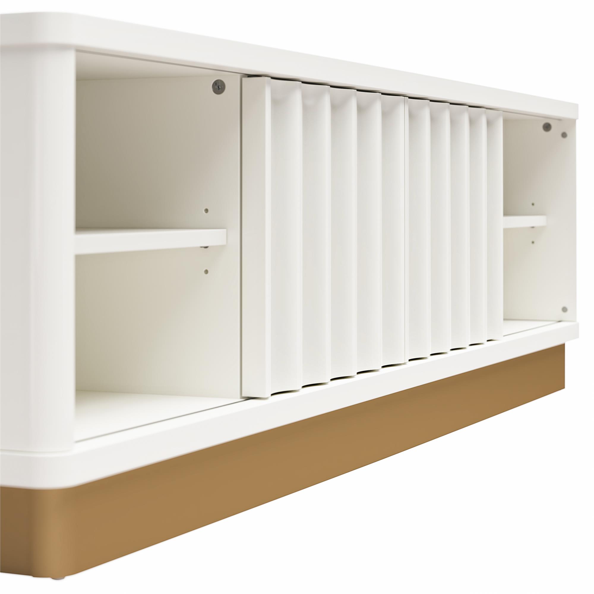 Rene Modern Scalloped TV Stand For TVs Up To 65inch