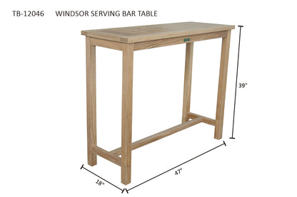 WINDSOR SERVING BAR TABLE