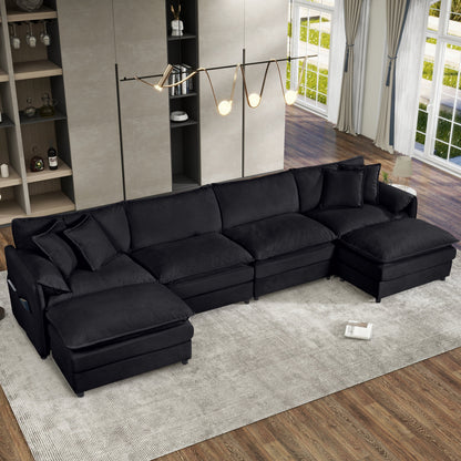 Modular Sectional Sofa - Oversized U Shaped Couch Set