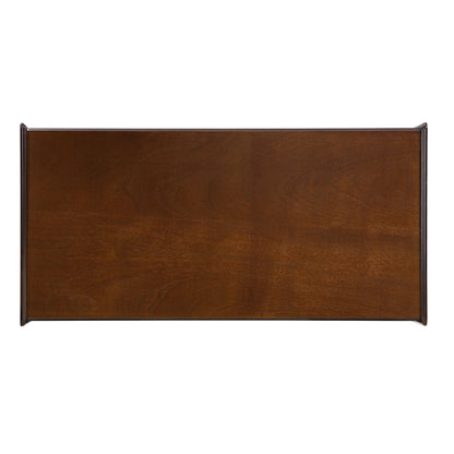 U-Can Modern Rectangle Coffee Table With 4 Drawers And 2 Display Shelves,  Wood Coffee Table With Fluted Style, Tempered Glass For Living Room
