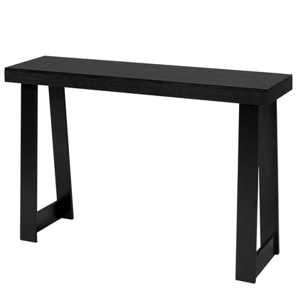 46 In Console Table, Modern Desk Behind The Couch, Wooden Rectangle Entrance Desk, Narrow Long Sofa Table Accent Stand For Hallway, Bedroom, Living Room, Foyer, Easy Assembly, Black