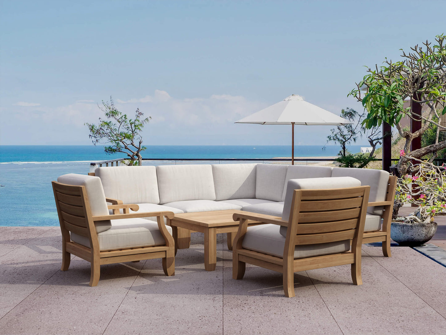 SET-94 RIVIERA MODULAR DEEP SEATING SET