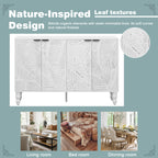 VIBE HAUS 47.2'' Modern TV Stand, Entertainment Center Media Console With 2 Spacious Storage Space, Solid Wood Legs And Anti-tip Device For Living Room, Up To 43''