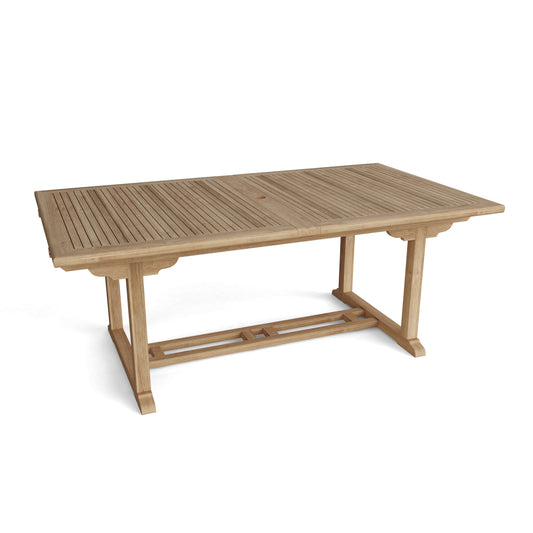 VALENCIA 117″ RECTANGULAR DOUBLE EXTENSION TABLE
