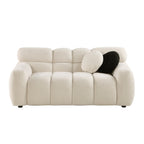 64.96 Length ,35.83inch Deepth ,human Body Structure For USA People, Marshmallow Sofa,boucle Sofa ,2 Seater, BEIGE BOUCLE
