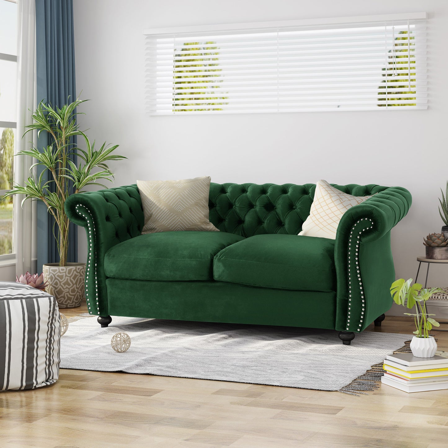 Chesterfield Style Loveseat Sofa