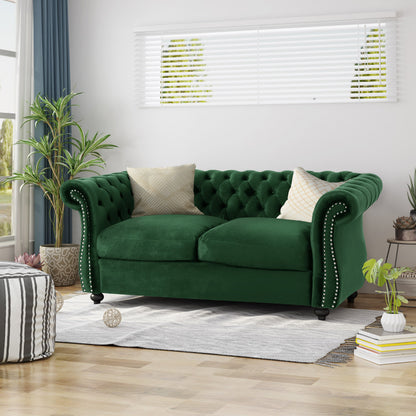 Chesterfield Style Loveseat Sofa
