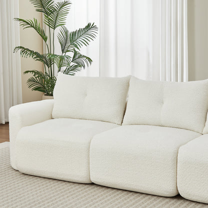 Chenille Sofa for Living Room - 109" Large Modern 3-Seater