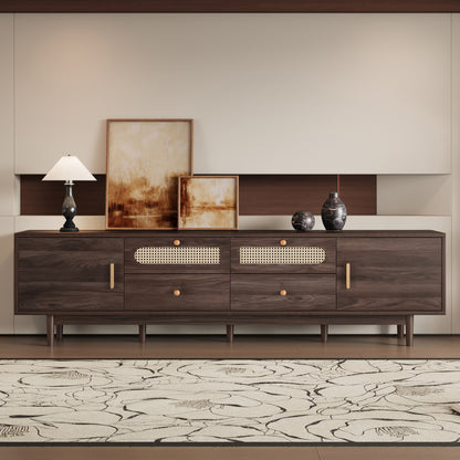 76 TV Stand With Drawers For Living Room Bedroom, Modern Chic Entertainment Center For TVs Up To 85 Inches, Entertainment Center With Storage