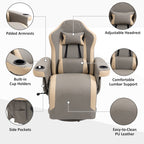Faux Leather Manual Recliner