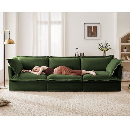 Modern 3 Seater Slipcovered Sofa