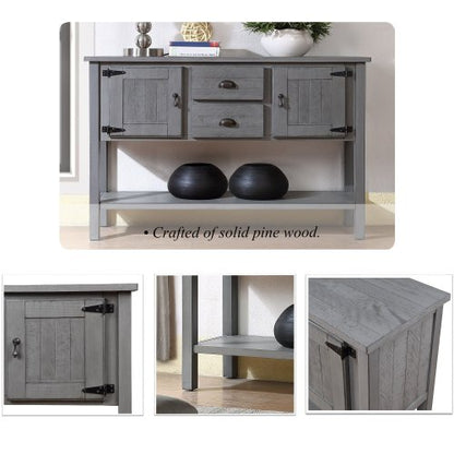 48-inch Solid Wood Sideboard Console Table