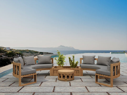 SET-809 CIRCULAR MODULAR DEEP SEATING