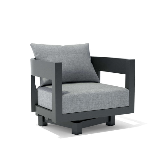 CORONADO ALUMINUM SWIVEL ARMCHAIR