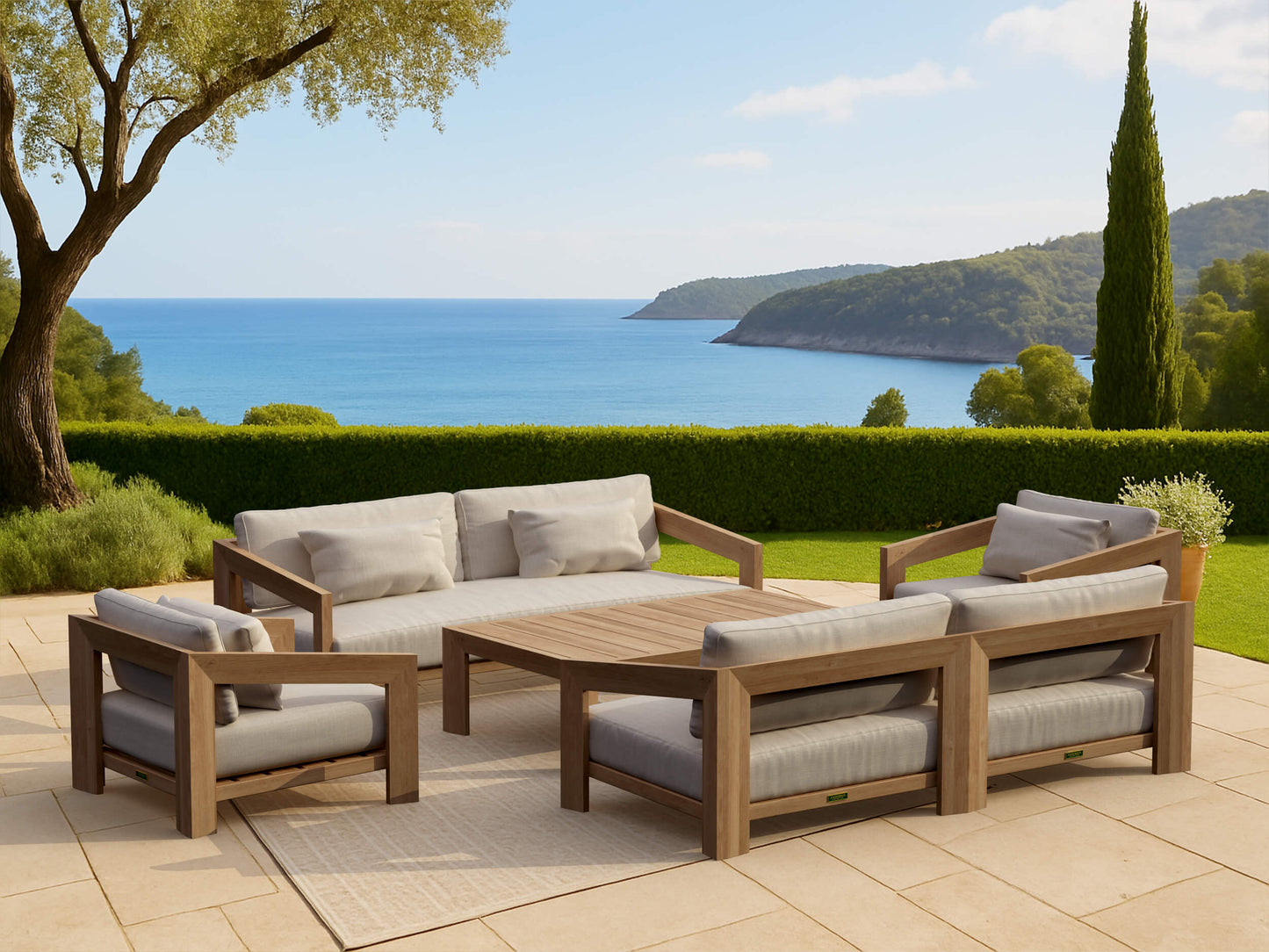 SET-852 SMYRNA DEEP SEATING SET