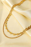 Dreaming of You Gold-Plated Double-Layered Necklace
