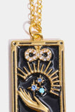 Tarot Card Pendant Stainless Steel Necklace