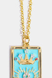 Tarot Card Pendant Stainless Steel Necklace