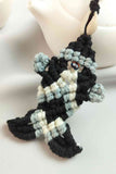 Cotton Cord Fish Shape Pendant Necklace