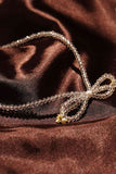 Stay A Little Longer Bow Necklace